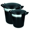 FEED BARREL WITH LID  LOCK AND LABEL 40L
