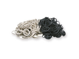 BRAIDING BANDS IN A BOX BLACK COLOUR  500PC 