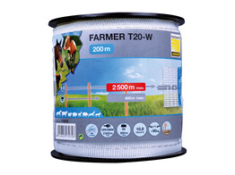 Ruban FARMER T20-W 20mm blanc 200m