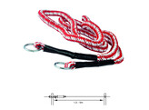 GATE HANDLE ROPE SET HEAVY RED/WHITE
