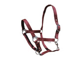 S2G HEADCOLLAR NYLON WITH SNAP PONY CLARET