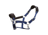 Head collar with fleece pad  blue with neck- and nose part i