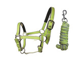 S2G PREMIUM HEADCOLLAR WITH LEAD LIME GREEN FULL