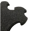 RUBBER TILE PUZZLE SHAPE 1026 X 1026 X 22MM BLACK