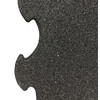 RUBBER TILE PUZZLE SHAPE 1026 X 1026 X 22MM BLACK