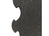 RUBBER TILE PUZZLE SHAPE 1026 X 1026 X 22MM BLACK