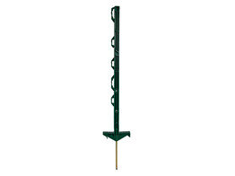 PLASTIC POST 71CM GREEN DOUBLE STEP